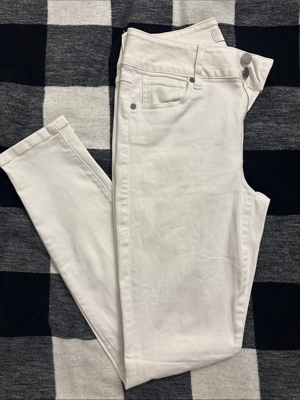 CAbi White cinch-skinny Jeans